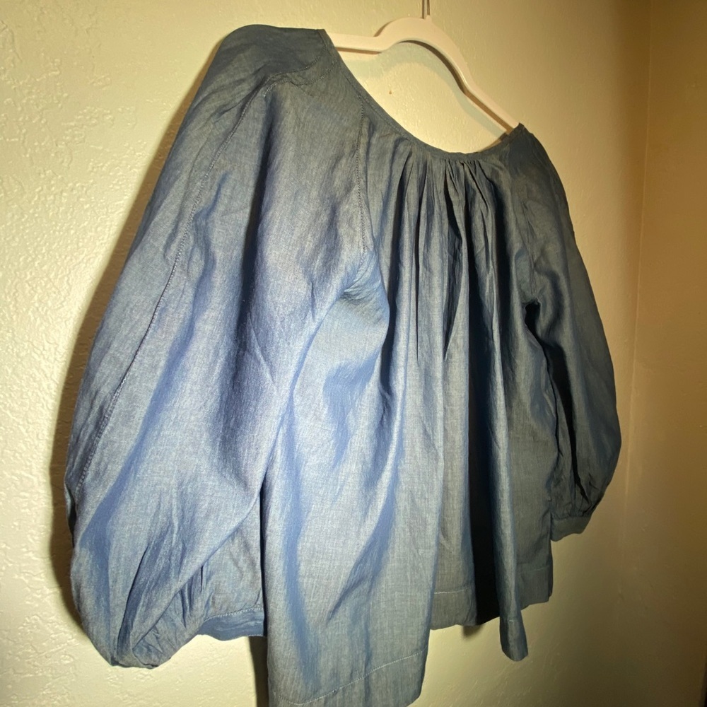 Madewell Womens Blouse Sz S Denim Style